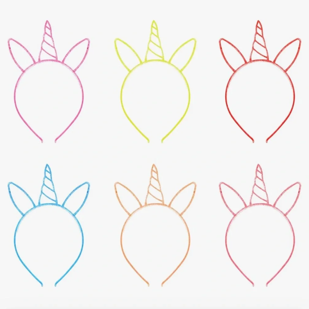 Unicorn Rainbow Headband 12pc Lot- NEW